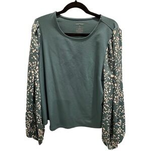 Nine West Teal Long Sleeve Women's Top